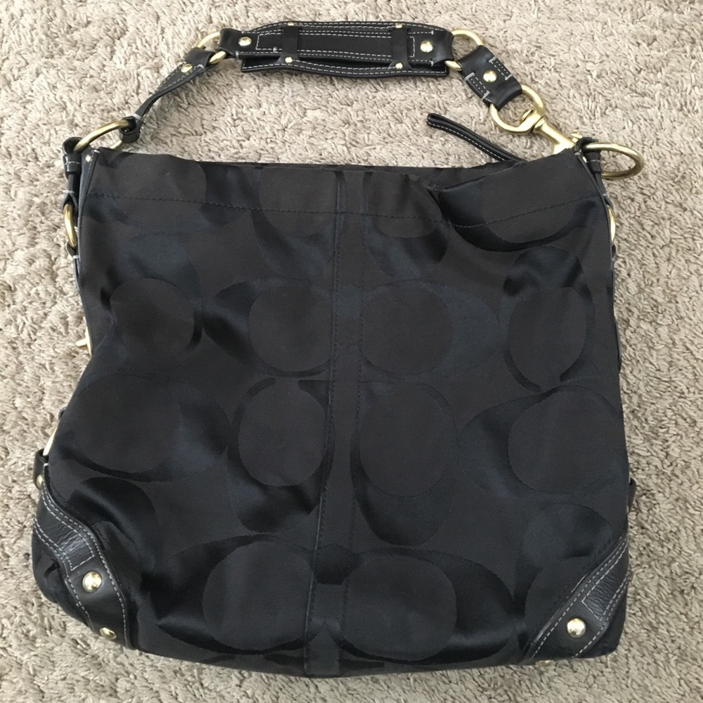 Coach Hobo Bag (Black/gold) - Sz OS
